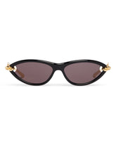 Black Cat-eye Knot Sunglasses | PDP | Antonia