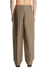 Pantaloni In Cotone Compatto Grigi | PDP | Antonia