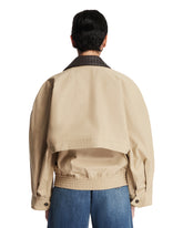 Beige Cotton Jacket | PDP | Antonia