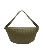 Green Intrecciato Day Sling Bag | PDP | Antonia