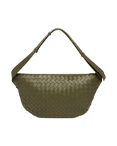 Green Intrecciato Day Sling Bag | PDP | Antonia