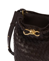 Brown Small Andiamo Bucket Bag | PDP | Antonia