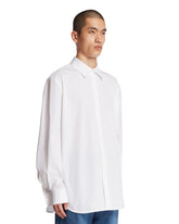 White Cotton Poplin Shirt | PDP | Antonia