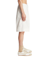 White Cotton Bermuda Shorts | PDP | Antonia