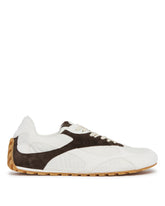 White and Brown Orbit Flash Sneakers - Men's shoes | PLP | Antonia