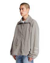 Gray Nylon Zip Jacket | PDP | Antonia