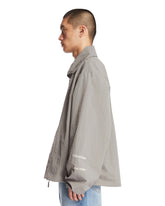 Gray Nylon Zip Jacket | PDP | Antonia