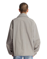 Gray Nylon Zip Jacket | PDP | Antonia