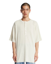 White Ribbed Relaxed T-Shirt | PDP | Antonia