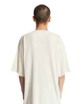 White Ribbed Relaxed T-Shirt | PDP | Antonia