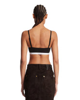 Black Logo Brassiere Top | PDP | Antonia