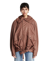 Brown Isa Bomber Jacket | PDP | Antonia