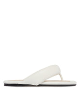 White Leather Thong Sandals - New arrivals women | PLP | Antonia