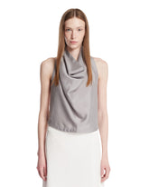 Gray Silk Top - New arrivals women | PLP | Antonia