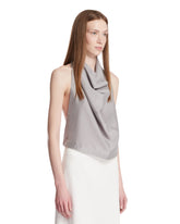 Gray Silk Top | PDP | Antonia