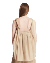 Beige Draped Top | PDP | Antonia