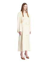 Trench In Lana Con Sciarpa Bianco | PDP | Antonia