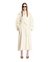 Trench In Lana Con Sciarpa Bianco | All | Antonia