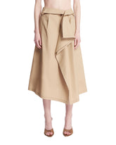 Gonna Waterfall Drappeggiata Beige | All | Antonia