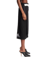 Black Asymmetric Cotton Skirt | PDP | Antonia