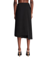 Black Asymmetric Cotton Skirt | PDP | Antonia
