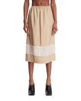 Gonna Con Inserti In Pizzo Beige - CARVEN DONNA | PLP | Antonia