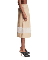 Gonna Con Inserti In Pizzo Beige | PDP | Antonia