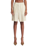 Yellow Striped Lingerie Shorts | PDP | Antonia