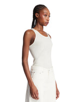 White Wool Racer Top | PDP | Antonia