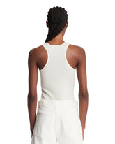White Wool Racer Top | PDP | Antonia