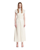 White Silk Midi Dress - Women's clothing | PLP | Antonia