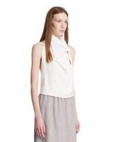 White Silk Top | PDP | Antonia