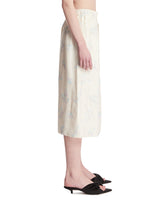 Beige Viscose Midi Skirt | PDP | Antonia