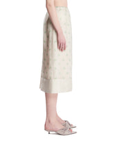 Ivory Silk Midi Skirt | PDP | Antonia