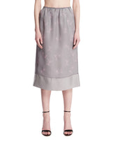 Gonna Midi In Seta Grigia - CARVEN DONNA | PLP | Antonia