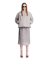 Gonna Midi In Seta Grigia - CARVEN DONNA | PLP | Antonia