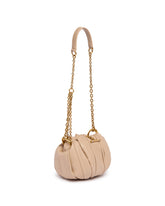 Beige Plisse Shoulder Bag | PDP | Antonia