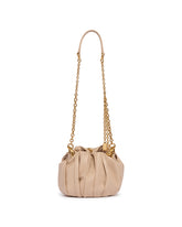 Beige Plisse Shoulder Bag | PDP | Antonia