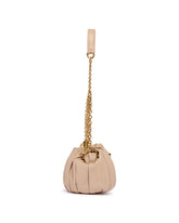 Beige Plisse Shoulder Bag | PDP | Antonia