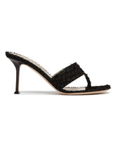 Black Helix High Thong Sandals | PDP | Antonia