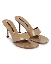 Beige Helix High Thong Sandals | PDP | Antonia