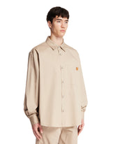 Beige Cotton Shirt | PDP | Antonia