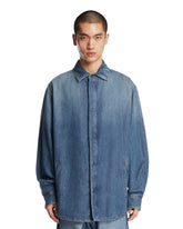 Blue Denim Shirt With Pocket | PDP | Antonia