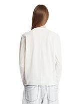 White T-Shirt with Maxi Cuffs | PDP | Antonia