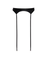 Black Leather Laisse Belt | PDP | Antonia