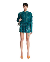 Light Blue Wrap Mini Skirt | PDP | Antonia