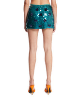 Light Blue Wrap Mini Skirt | PDP | Antonia