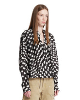 Black Polka Dot Wrap Blouse | PDP | Antonia