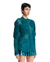 Camicia Con Fiori Blu | PDP | Antonia