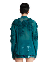 Camicia Con Fiori Blu | PDP | Antonia